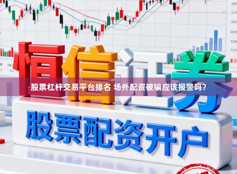 股票杠杆交易平台排名 场外配资被骗应该报警吗？